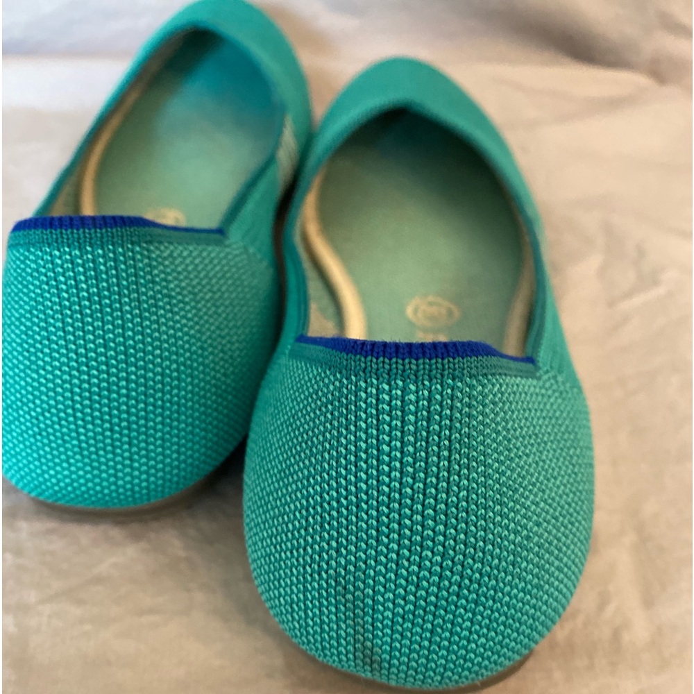 Retired Rothy’s Calypso Blue Green Turquoise Teal Flats - Picture 3 of 13